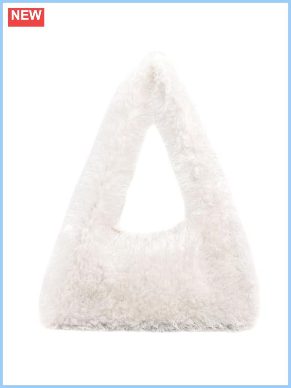 Faux Fur Fluffy Shoulder Hobo Bag Soft Plush Underarm Tote Purse